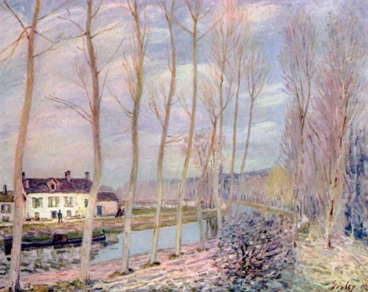 Alfred Sisley Loing-Kanal oil painting picture